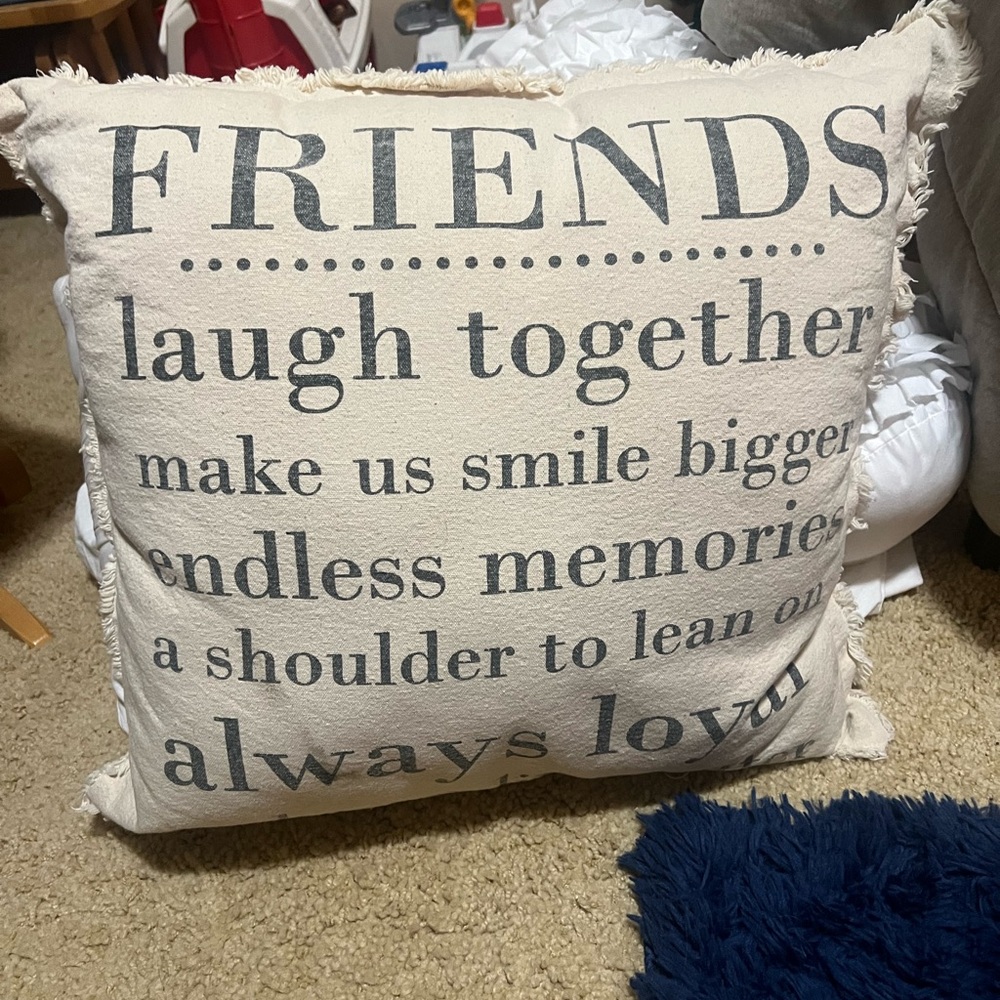 This is adorable. Friends pillow